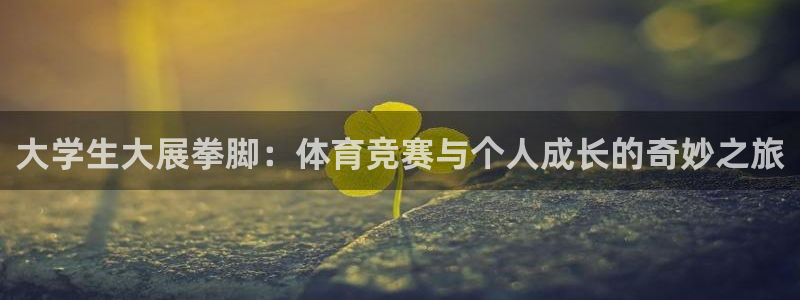 谈球吧体育：大学生大展拳脚：体育竞赛与个人成长的奇妙之旅