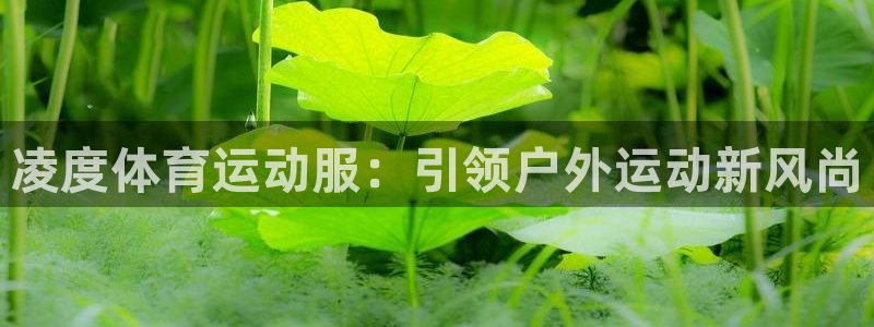 谈球吧体育：凌度体育运动服：引领户外运动新风尚