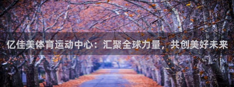 谈球吧体育官网：亿佳美体育运动中心：汇聚全球力量，共创美好未来